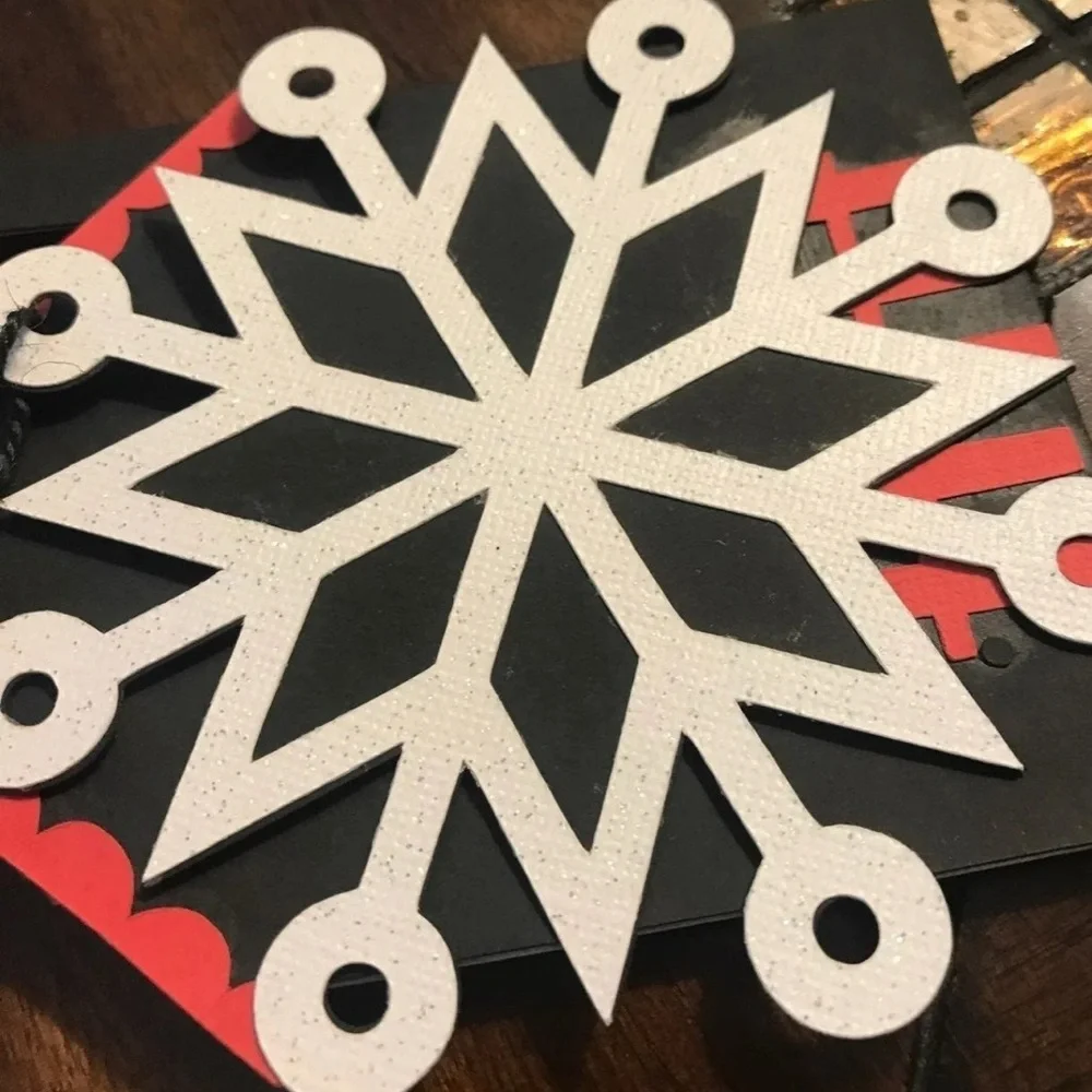 Snowman Red Christmas Garland House Handmade 7’